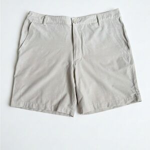 All In Motion Men's Golf Shorts Travel Size 36 Tan Beige 7" Inseam New With Tags